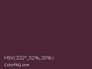 HSV 332°,52%,30% Color Image