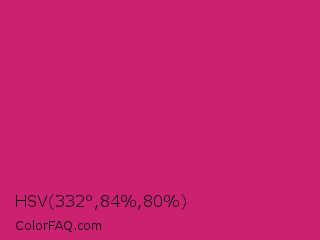 HSV 332°,84%,80% Color Image