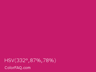 HSV 332°,87%,78% Color Image