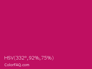 HSV 332°,92%,75% Color Image