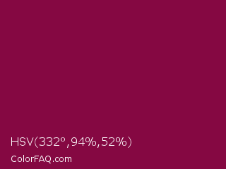HSV 332°,94%,52% Color Image