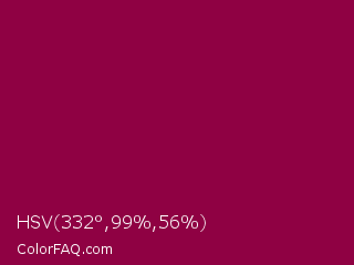 HSV 332°,99%,56% Color Image