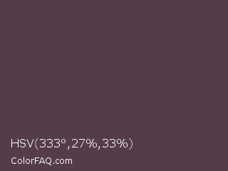 HSV 333°,27%,33% Color Image