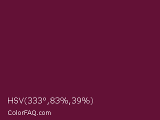 HSV 333°,83%,39% Color Image