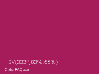 HSV 333°,83%,65% Color Image