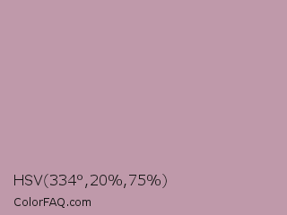 HSV 334°,20%,75% Color Image