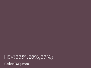 HSV 335°,28%,37% Color Image