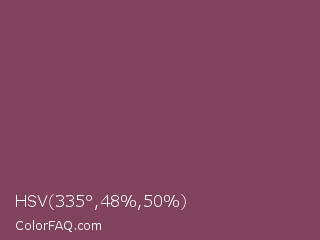 HSV 335°,48%,50% Color Image