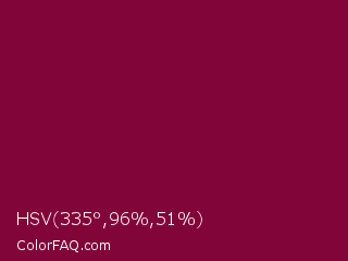 HSV 335°,96%,51% Color Image