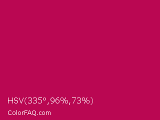 HSV 335°,96%,73% Color Image