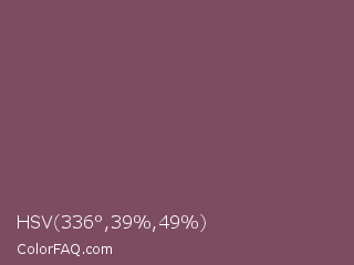HSV 336°,39%,49% Color Image