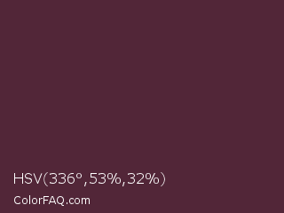 HSV 336°,53%,32% Color Image
