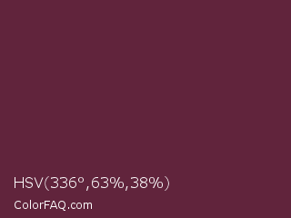 HSV 336°,63%,38% Color Image