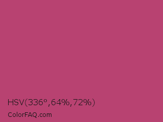 HSV 336°,64%,72% Color Image