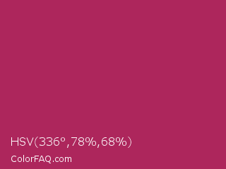 HSV 336°,78%,68% Color Image