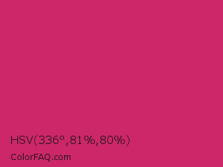 HSV 336°,81%,80% Color Image