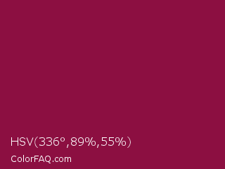 HSV 336°,89%,55% Color Image