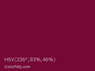 HSV 336°,93%,46% Color Image