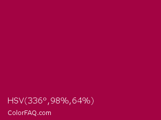 HSV 336°,98%,64% Color Image