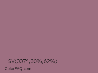 HSV 337°,30%,62% Color Image