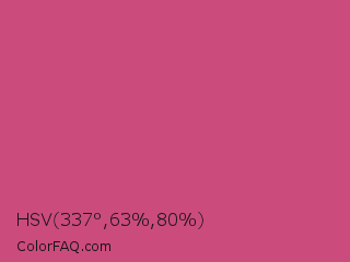 HSV 337°,63%,80% Color Image