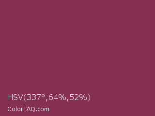 HSV 337°,64%,52% Color Image