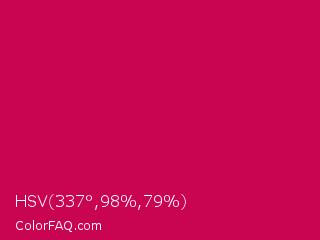 HSV 337°,98%,79% Color Image