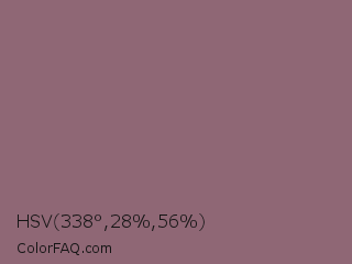 HSV 338°,28%,56% Color Image