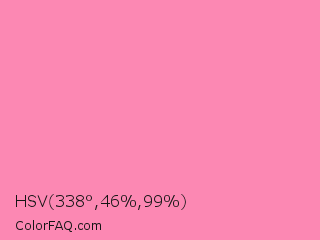 HSV 338°,46%,99% Color Image