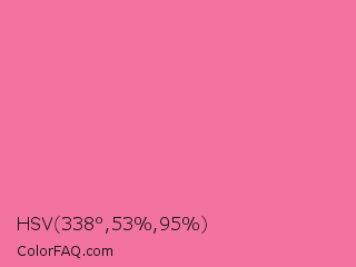 HSV 338°,53%,95% Color Image