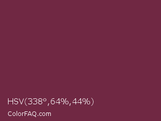 HSV 338°,64%,44% Color Image