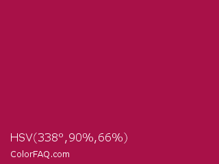 HSV 338°,90%,66% Color Image