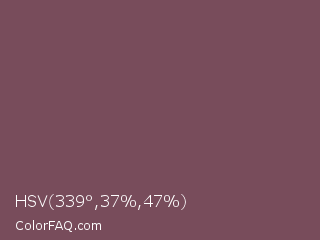 HSV 339°,37%,47% Color Image