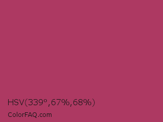 HSV 339°,67%,68% Color Image