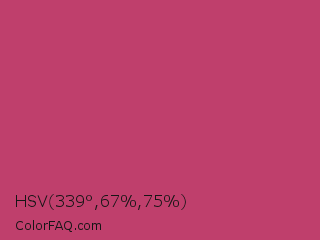 HSV 339°,67%,75% Color Image