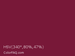 HSV 340°,80%,47% Color Image