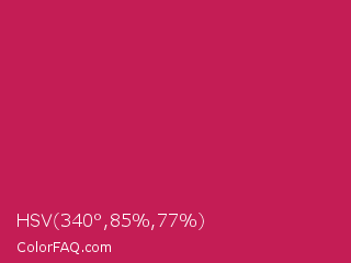 HSV 340°,85%,77% Color Image