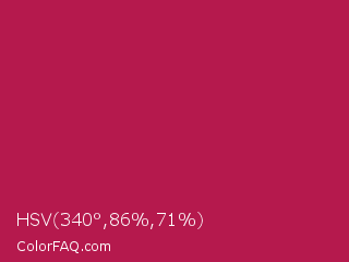 HSV 340°,86%,71% Color Image