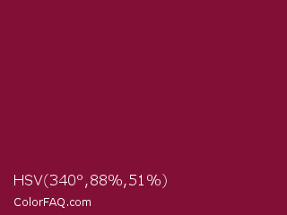 HSV 340°,88%,51% Color Image