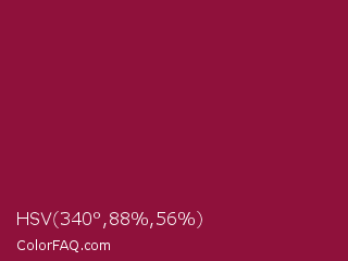 HSV 340°,88%,56% Color Image