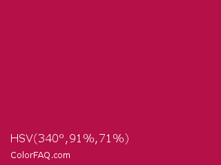 HSV 340°,91%,71% Color Image