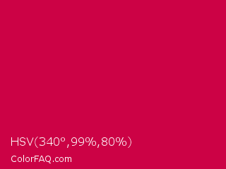 HSV 340°,99%,80% Color Image