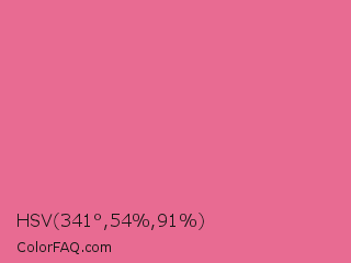 HSV 341°,54%,91% Color Image