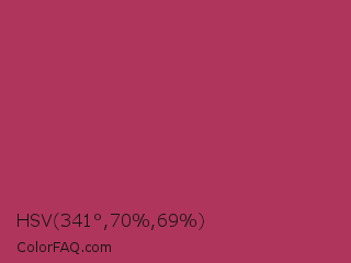 HSV 341°,70%,69% Color Image