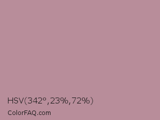 HSV 342°,23%,72% Color Image