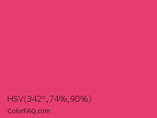 HSV 342°,74%,90% Color Image