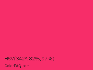 HSV 342°,82%,97% Color Image