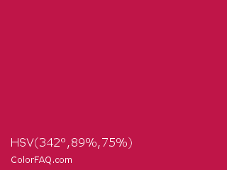 HSV 342°,89%,75% Color Image