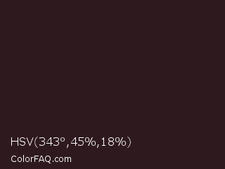 HSV 343°,45%,18% Color Image