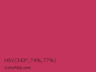 HSV 343°,74%,77% Color Image